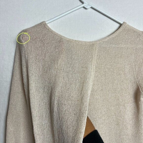 Poetry Lace Trim Back Wrap Blouse Womens S Open Back Cottage Coquette Romantic - Picture 10 of 13